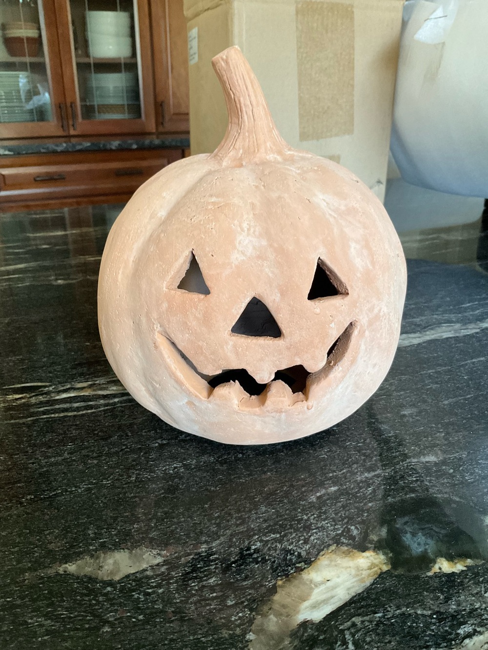 Pottery barn small terracotta pumpkin
